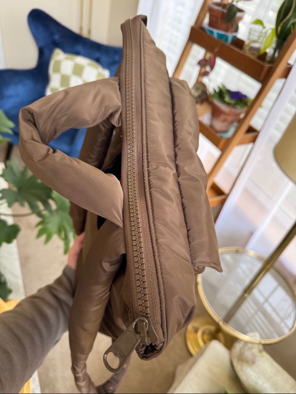 Dagne Dover Walker Backpack in Rye, Medium - Picture 5 of 11